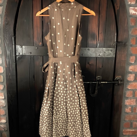 Jones of NY polka dot collar sleeveless dress 6 - Picture 4 of 6